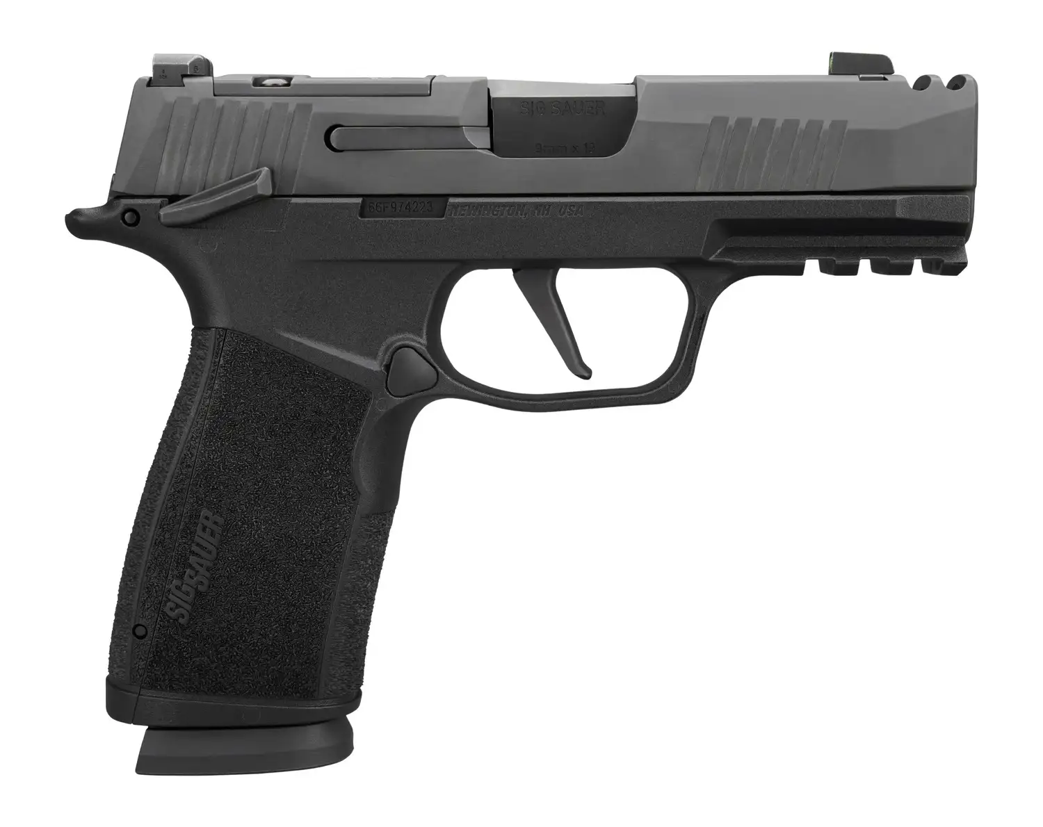 SIG SAUER P365 MACRO COMP M.S. 9MM PSTL BLACK O.R. 2-17RD MAGS,